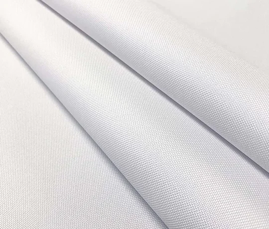 100% Polyester canvas surface — slightly glossy texture close-up