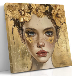 Golden Flora Portrait