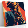 Jazz Saxophone Player Canvas Print