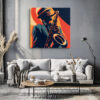Jazz Saxophone Player Canvas Print