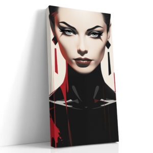 Crimson Drip Portrait