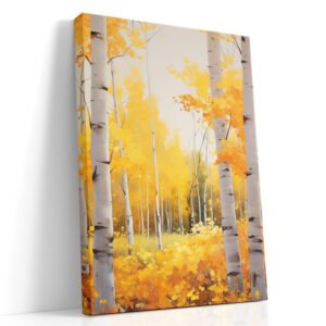Golden Birch Autumn Forest