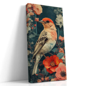 Finch Among the Blooms