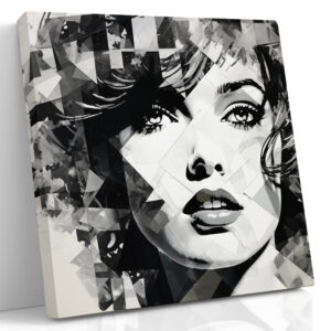 Shattered Monochrome Portrait