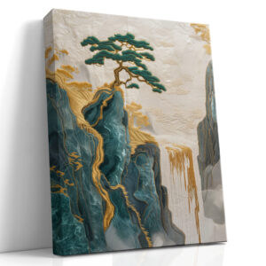 Teal Gorge Embroidery