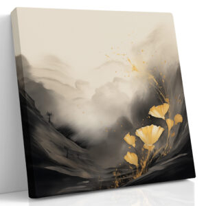 Gold Bloom in Mountain Mist