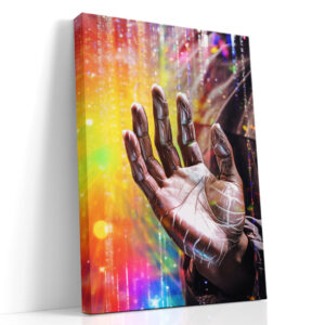 Rainbow Light in Open Palm