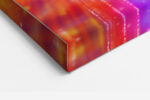 Open palm with rainbow prismatic light and glitter strands, surreal portrait photography canvas for living room