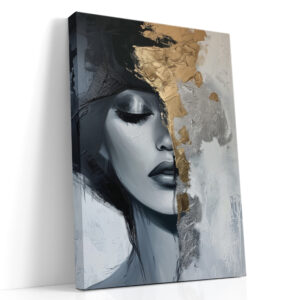 Golden Fracture Portrait