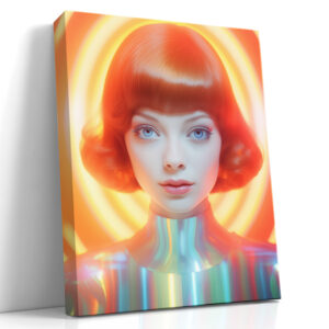 Neon Halo Portrait