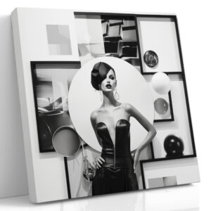 Monochrome Collage Portrait