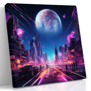 Neon Horizon Cityscape