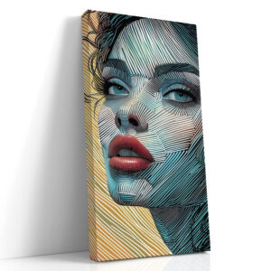 Faceted Gaze in Teal