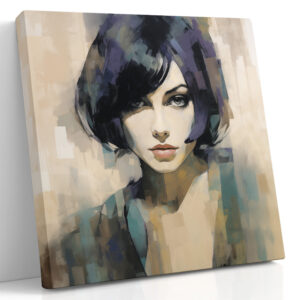 Mosaic Woman in Teal