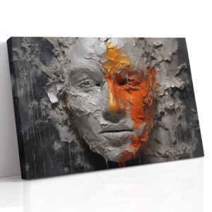 Fractured Mask in Orange