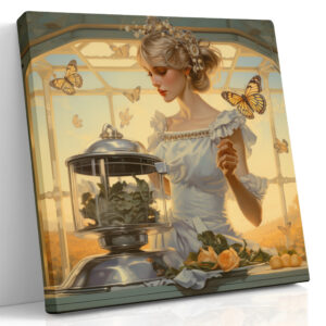 Amber Reverie with Butterflies