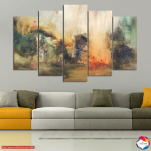 Cozy Abstraction 5-Piece Canvas Print Set