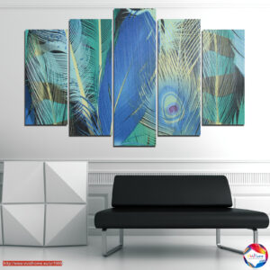 Gentle Feathers 5-Piece Canvas Print Set