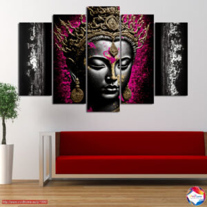 Buddha Meditation Five-Panel Canvas Print