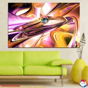 3D Geometric Abstraction 5-Piece Canvas Print Set