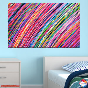 Colorful Abstract Lines Canvas Print