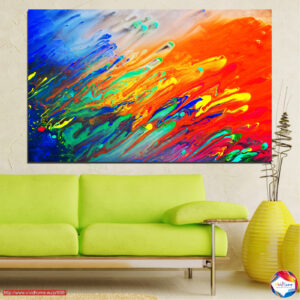 Paint River Canyon Abstract Canvas Print