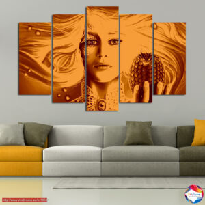 Game of Thrones Dragon & Throne 5-Piece Canvas Print