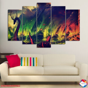 Game of Thrones Dragon Throne 5-Piece Canvas Print