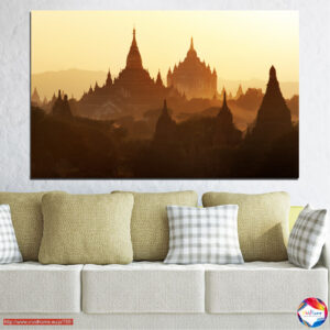 Tibetan Mountain Temple Canvas Print