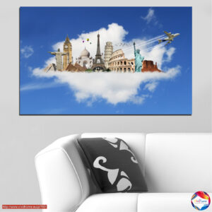 Eiffel Tower Collage Canvas Print