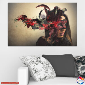 Carnival Mask Portrait Canvas Print