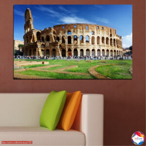 Colosseum Circular Composition Canvas Print