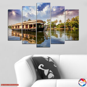 River Cruise Palma de Mallorca 5-Piece Canvas Print