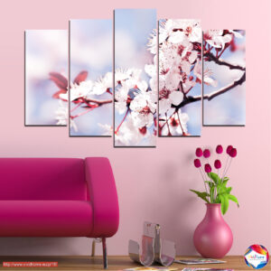 Spring Blossom Tree 5-Piece Canvas Print
