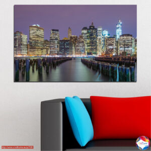 Brooklyn Skyline at Sunset Canvas Print